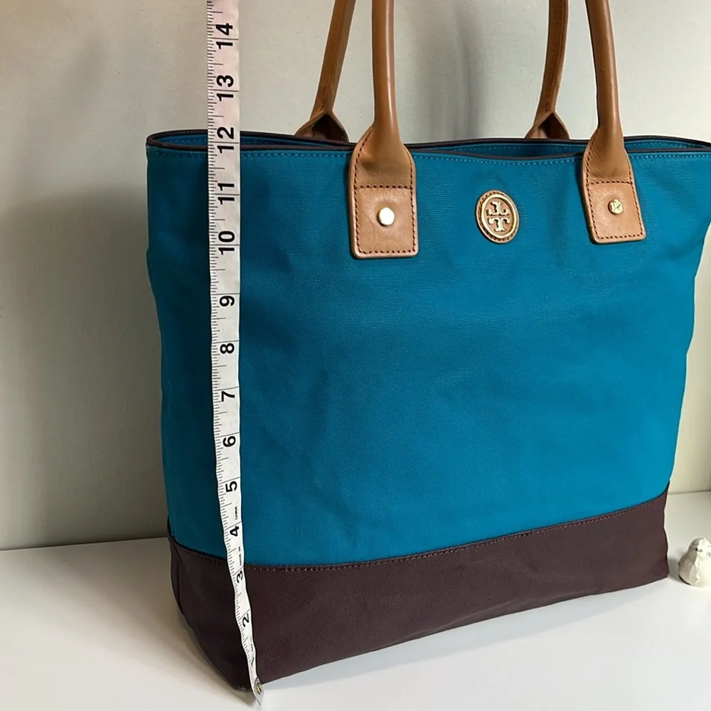 Tory Burch Jaden Canvas And Leather Tote